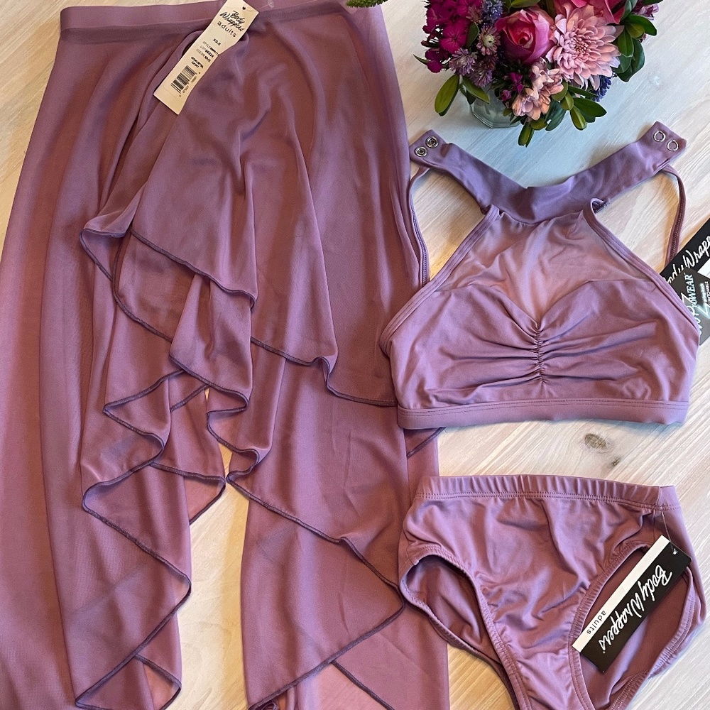 Body Wrappers Brief Bra Skirt NWT Adult SM